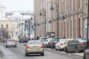 Одна из центральных улиц в Москве
