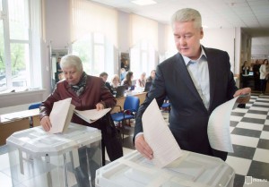 Мэр Москвы Сергей Собянин принял участие в выборах 