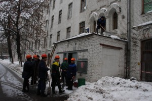 Уборка снега в Донском районе 