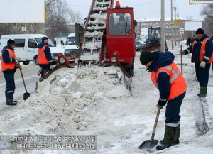 Уборка снега в Донском районе