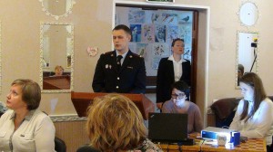 Выступление начальника местного отдела МВД Романа Романова с отчетом перед Советом депутатов