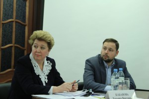 Глава МО Донской Татьяна Кабанова и ио главы управы района Дмитрий Соколов на заседании
