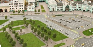 Трамвайное движение на площади Тверская Застава будет запущено осенью