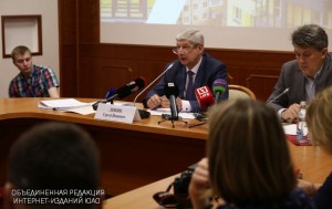 Сергей Левкин на пресс-конференции по вопросам реновации