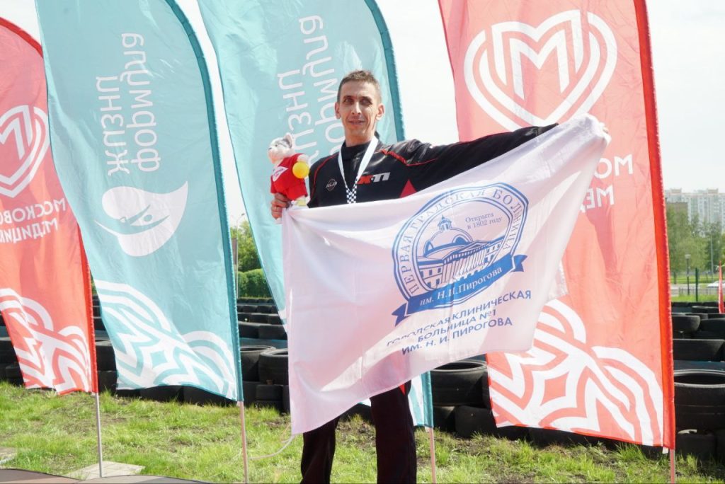 Врач Первой Градской занял третье место на Спартакиаде ДЗМ. Фото: Telegram-канал ГКБ №1 имени Николая Пирогова