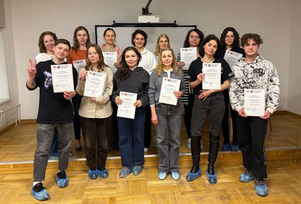 Курс по обучению волонтеров провели на базе Центра имени Груни Сухаревой. Фото: страница Центра имени Груни Сухаревой в социальных сетях