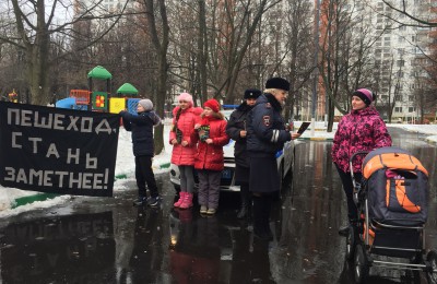 На территории ЮАО пешеходам напомнят о правилах поведения на дорогах