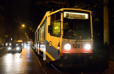 На юге столицы на время отменили ночной маршрут трамвая №3