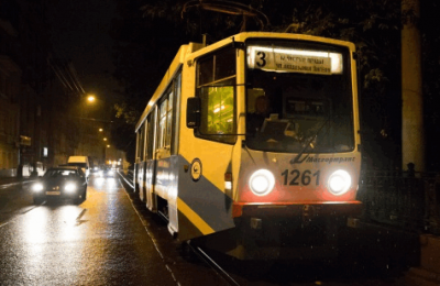 На несколько ночей из-за ремонтных работ отменят ночной маршрут трамвая №3