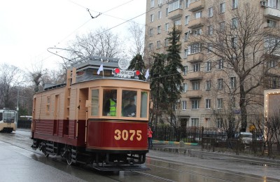 Трамваи начали свое движение по улице Шаболовка