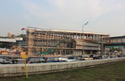 Строительство одного из ТПУ в Москве