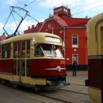 Парад ретро-трамваев в Москве