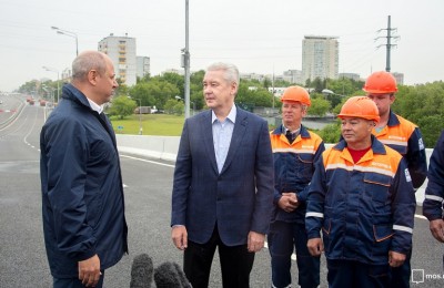 Собянин открыл движение на Аминьевском шоссе