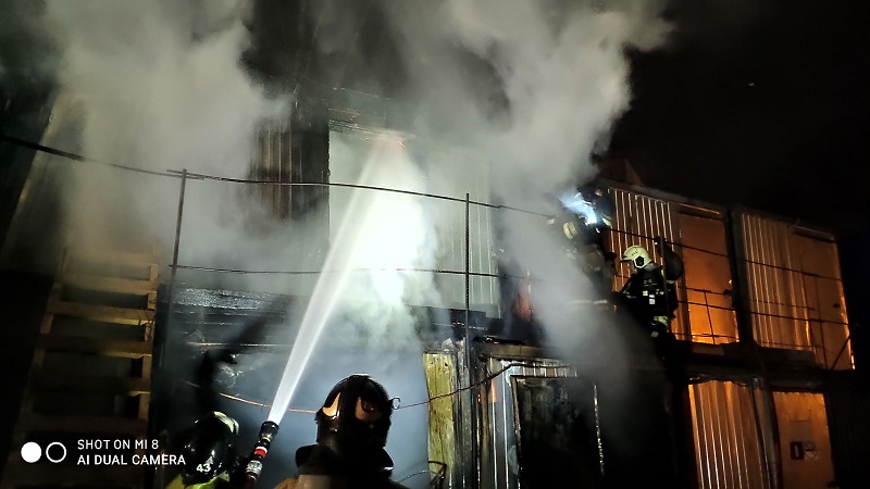 пожарные пожар возгорание