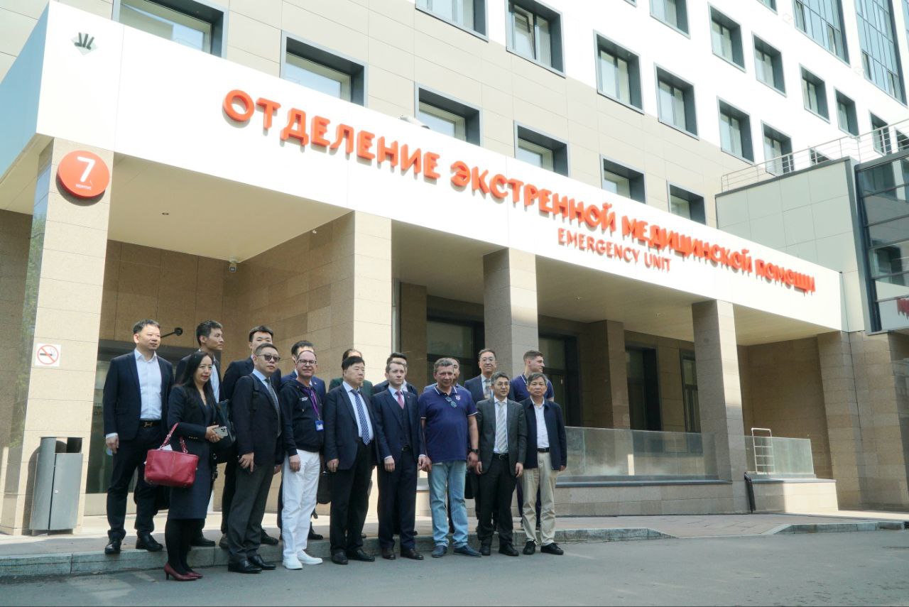 Международная делегация посетила Первую Градскую. Фото: Telegram-канал ГКБ №1 имени Николая Пирогова