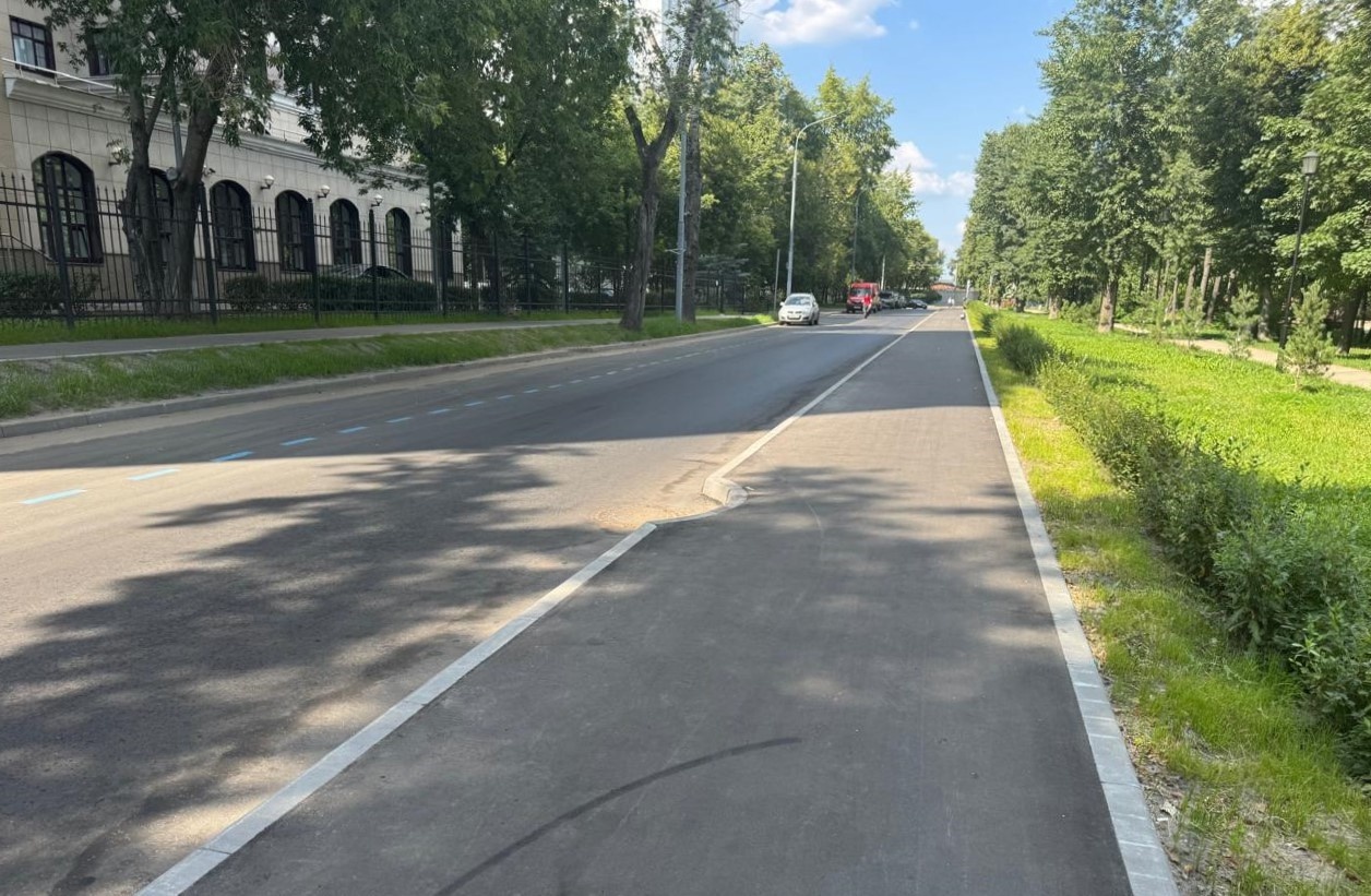 Ремонтные работы дорожного покрытия завершили в Донском районе. Фото: страница управы Донского района в социальных сетях